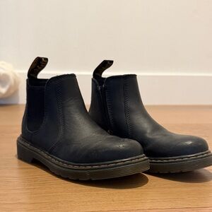 Black Leather Ankle Boots